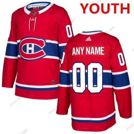 Adidas Montreal Canadiens Räätälöidyt Aito Punainen Kotiottelu NHL Paita