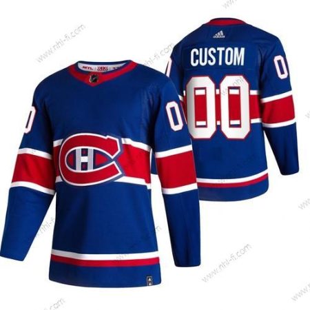 Adidas Montreal Canadiens Räätälöidyt Sininen 2020-21 Käänteinen Retro Vaihtopaita NHL Paita – Miesten