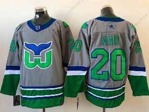 Adidas NHL Hartford Whalers #20 Aho Harmaa 2021 Käänteinen Retro Vaihtopaita Paita – Miesten