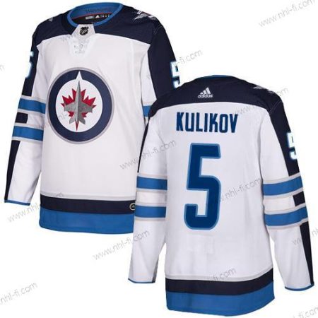 Adidas NHL Winnipeg Jets #5 Dmitry Kulikov Kolmas Valkoinen Aito Paita – Miesten