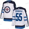 Adidas NHL Winnipeg Jets #55 Mark Scheifele Kolmas Valkoinen Aito Paita – Miesten