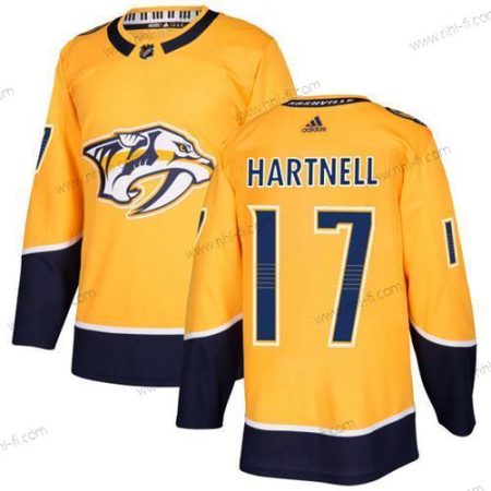 Adidas Nashville Predators #17 Scott Hartnell Keltainen Kotiottelu Aito Ommeltu NHL Paita – Miesten