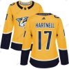 Adidas Nashville Predators #17 Scott Hartnell Keltainen Kotiottelu Aito Ommeltu NHL Paita – Naisten