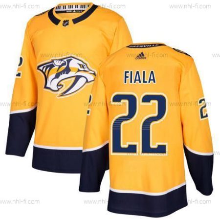 Adidas Nashville Predators #22 Kevin Fiala Keltainen Kotiottelu Aito Ommeltu NHL Paita – Miesten