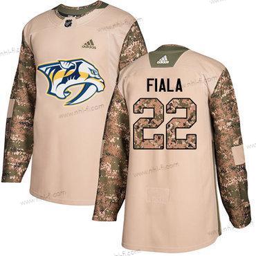 Adidas Nashville Predators #22 Kevin Fiala Maastokuvio Aito 2017 Veterans Day Ommeltu NHL Paita – Miesten