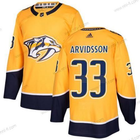 Adidas Nashville Predators #33 Viktor Arvidsson Keltainen Kotiottelu Aito Ommeltu NHL Paita – Miesten