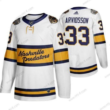 Adidas Nashville Predators 33 Viktor Arvidsson Valkoinen 2020 Talvi Klassinen Paita – Miesten