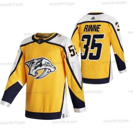 Adidas Nashville Predators #35 Pekka Rinne Keltainen 2020-21 Käänteinen Retro Vaihtopaita NHL Paita – Miesten