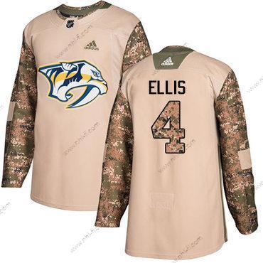 Adidas Nashville Predators #4 Ryan Ellis Maastokuvio Aito 2017 Veterans Day Ommeltu NHL Paita – Miesten