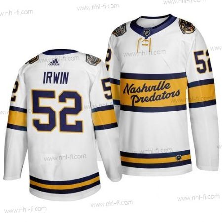 Adidas Nashville Predators 52 Matt Irwin Valkoinen 2020 Talvi Klassinen Paita – Miesten