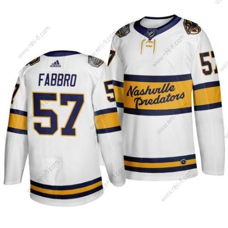 Adidas Nashville Predators 57 Dante Fabbro Valkoinen 2020 Talvi Klassinen Paita – Miesten