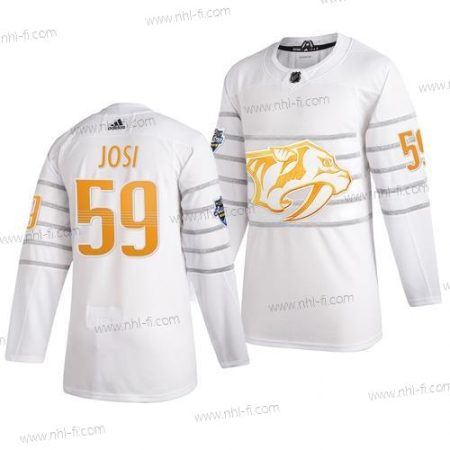 Adidas Nashville Predators #59 Roman Josi Valkoinen 2020 NHL All-Star Game Paita – Miesten