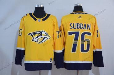 Adidas Nashville Predators #76 P. K. Subban Keltainen 2017-2018 Jääkiekko Ommeltu NHL Paita – Miesten