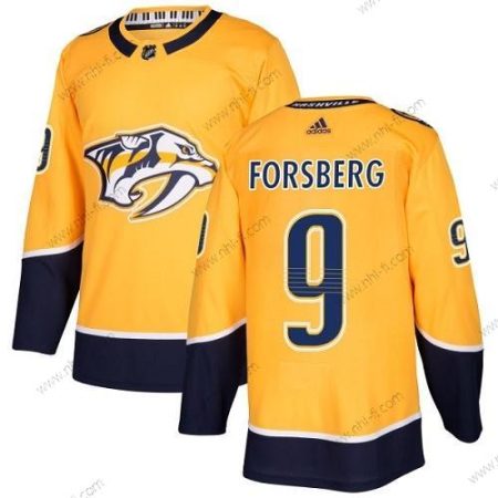 Adidas Nashville Predators #9 Filip Forsberg Keltainen Kotiottelu Aito Ommeltu NHL Paita – Miesten