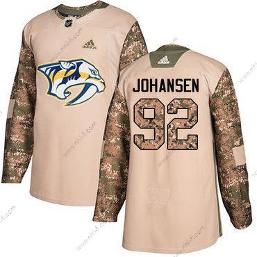 Adidas Nashville Predators #92 Ryan Johansen Maastokuvio Aito 2017 Veterans Day Ommeltu NHL Paita – Miesten