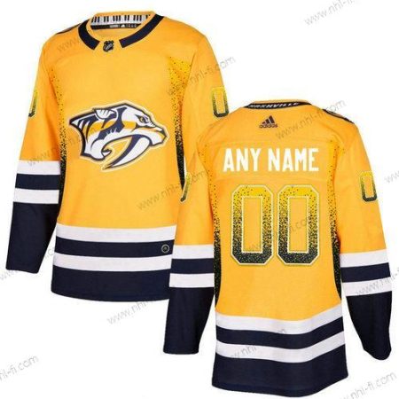 Adidas Nashville Predators Räätälöidyt Kulta Paita – Miesten