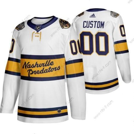 Adidas Nashville Predators Räätälöidyt Valkoinen 2020 Talvi Klassinen Retro Aito NHL Paita – Miesten