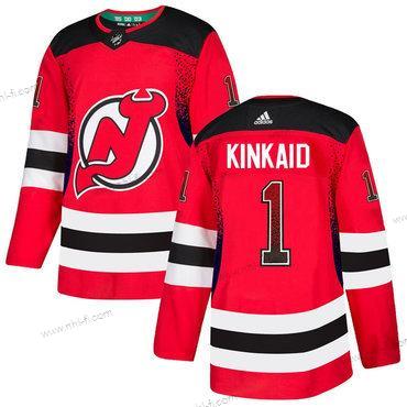 Adidas New Jersey Devils #1 Keith Kinkaid Punainen Paita – Miesten