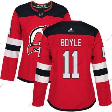 Adidas New Jersey Devils #11 Brian Boyle Punainen Kotiottelu Aito Ommeltu NHL Paita – Naisten