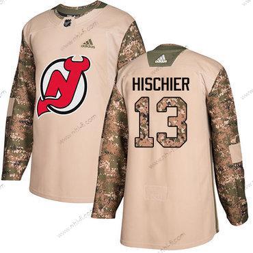 Adidas New Jersey Devils #13 Nico Hischier Maastokuvio Aito 2017 Veterans Day Ommeltu NHL Paita – Miesten