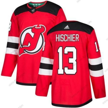 Adidas New Jersey Devils #13 Nico Hischier Punainen Kotiottelu Aito Ommeltu NHL Paita – Miesten