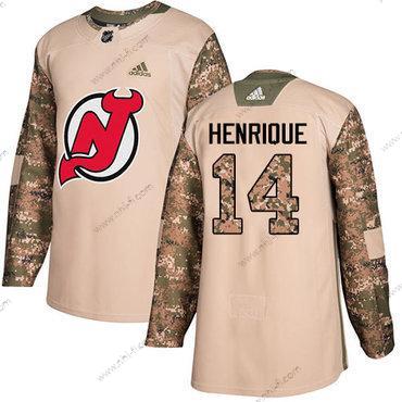 Adidas New Jersey Devils #14 Adam Henrique Maastokuvio Aito 2017 Veterans Day Ommeltu NHL Paita – Miesten