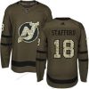 Adidas New Jersey Devils #18 Drew Stafford Vihreä Salute to Service Ommeltu NHL Paita – Miesten