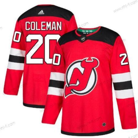 Adidas New Jersey Devils #20 Blake Coleman Kotiottelu Punainen Aito Paita – Miesten