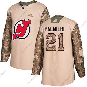 Adidas New Jersey Devils #21 Kyle Palmieri Maastokuvio Aito 2017 Veterans Day Ommeltu NHL Paita – Miesten