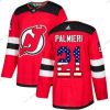 Adidas New Jersey Devils #21 Kyle Palmieri Punainen Kotiottelu Aito USA Flag Ommeltu NHL Paita – Miesten