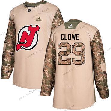 Adidas New Jersey Devils #29 Ryane Clowe Maastokuvio Aito 2017 Veterans Day Ommeltu NHL Paita – Miesten