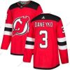 Adidas New Jersey Devils #3 Ken Daneyko Punainen Kotiottelu Aito Ommeltu NHL Paita – Miesten