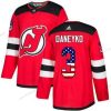 Adidas New Jersey Devils #3 Ken Daneyko Punainen Kotiottelu Aito USA Flag Ommeltu NHL Paita – Miesten