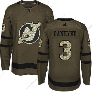 Adidas New Jersey Devils #3 Ken Daneyko Vihreä Salute to Service Ommeltu NHL Paita – Miesten