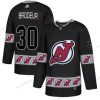 Adidas New Jersey Devils #30 Martin Brodeur Musta Maajoukkue Logos Paita – Miesten