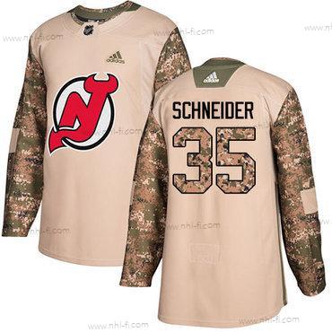 Adidas New Jersey Devils #35 Cory Schneider Maastokuvio Aito 2017 Veterans Day Ommeltu NHL Paita – Miesten