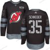 Adidas New Jersey Devils #35 Cory Schneider Musta 1917-2017 100th Vuosipäivä Ommeltu NHL Paita – Miesten