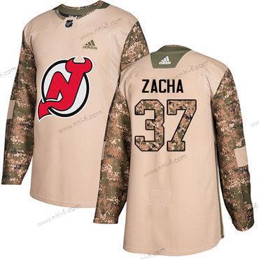 Adidas New Jersey Devils #37 Pavel Zacha Maastokuvio Aito 2017 Veterans Day Ommeltu NHL Paita – Miesten