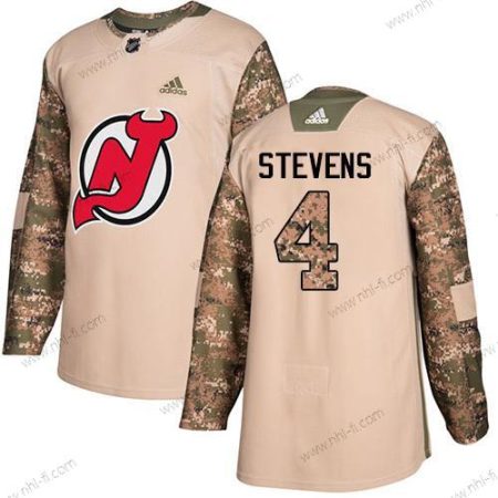 Adidas New Jersey Devils #4 Scott Stevens Maastokuvio Aito 2017 Veterans Day Ommeltu NHL Paita – Miesten