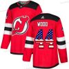 Adidas New Jersey Devils #44 Miles Wood Punainen Kotiottelu Aito USA Flag Ommeltu NHL Paita – Miesten