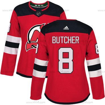 Adidas New Jersey Devils #8 Will Butcher Punainen Kotiottelu Aito Ommeltu NHL Paita – Naisten