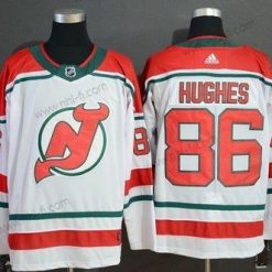 Adidas New Jersey Devils 86 Jack Hughes Valkoinen Paita – Miesten