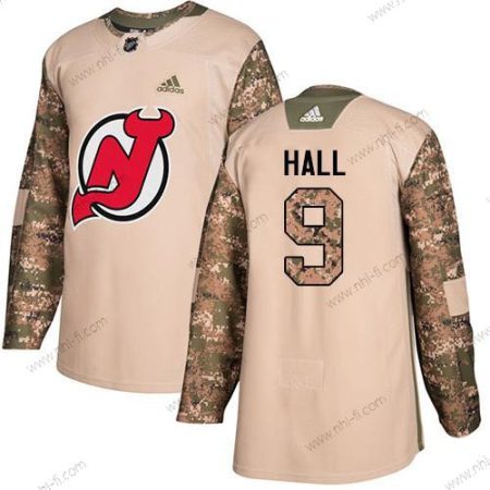 Adidas New Jersey Devils #9 Taylor Hall Maastokuvio Aito 2017 Veterans Day Ommeltu NHL Paita – Miesten