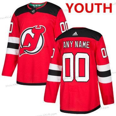 Adidas New Jersey Devils Räätälöidyt Punainen Kotiottelu Aito Ommeltu 2017-2018 NHL Paita