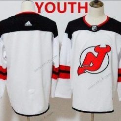 Adidas New Jersey Devils Räätälöidyt Valkoinen Kotiottelu Aito Ommeltu 2017-2018 NHL Paita