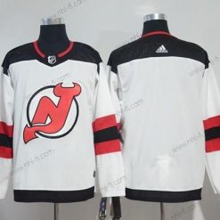 Adidas New Jersey Devils Tyhjä Valkoinen Road Aito Ommeltu NHL Paita – Miesten