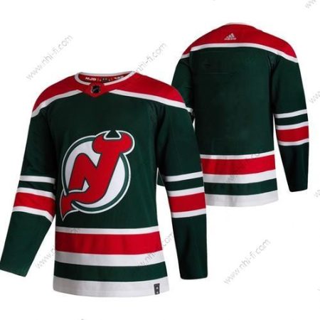 Adidas New Jersey Devils Tyhjä Vihreä 2020-21 Käänteinen Retro Vaihtopaita NHL Paita – Miesten