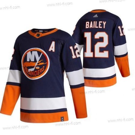 Adidas New York Islanders #12 Josh Bailey Laivastonsininen Sininen 2020-21 Käänteinen Retro Vaihtopaita NHL Paita – Miesten