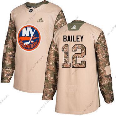 Adidas New York Islanders #12 Josh Bailey Maastokuvio Aito 2017 Veterans Day Ommeltu NHL Paita – Miesten