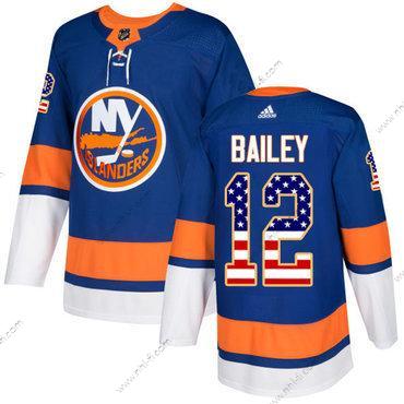 Adidas New York Islanders #12 Josh Bailey Royal Sininen Kotiottelu Aito USA Flag Ommeltu NHL Paita – Miesten